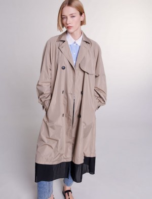 Maje Contrast Trench Mole | Norge_M14803