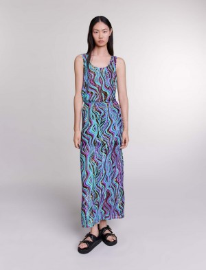 Maje Sequin Maxi Multi-Coloured | Norge_M83806