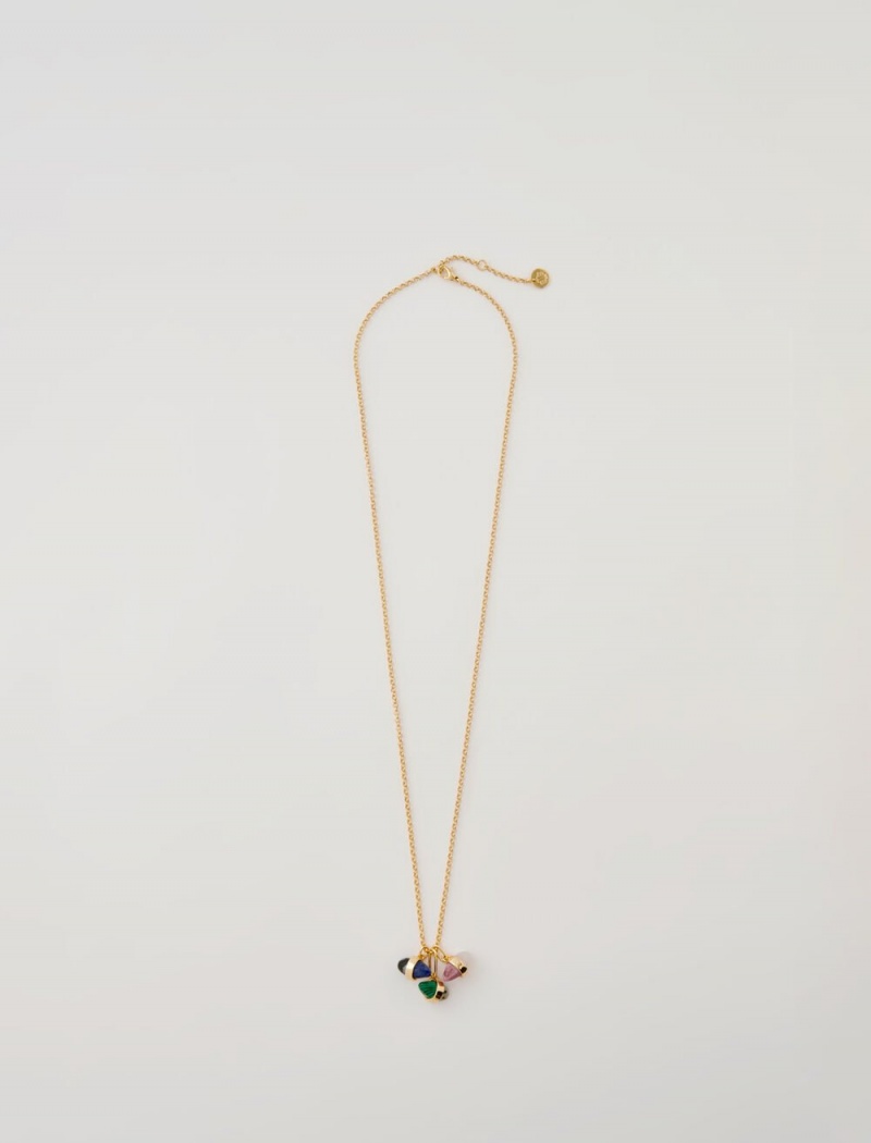 Maje Chain Necklace Gull | Norge_M66976