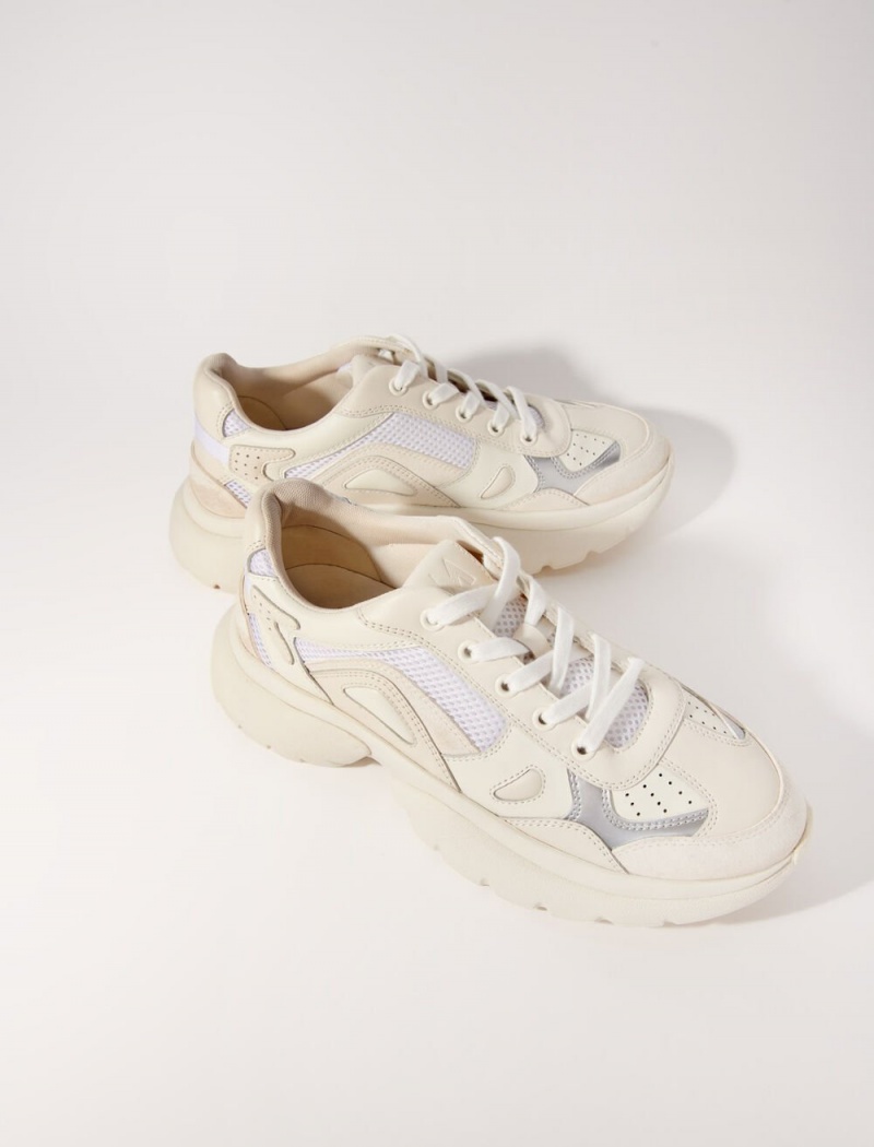 Maje Chunky Trainers Hvite | Norge_M13733