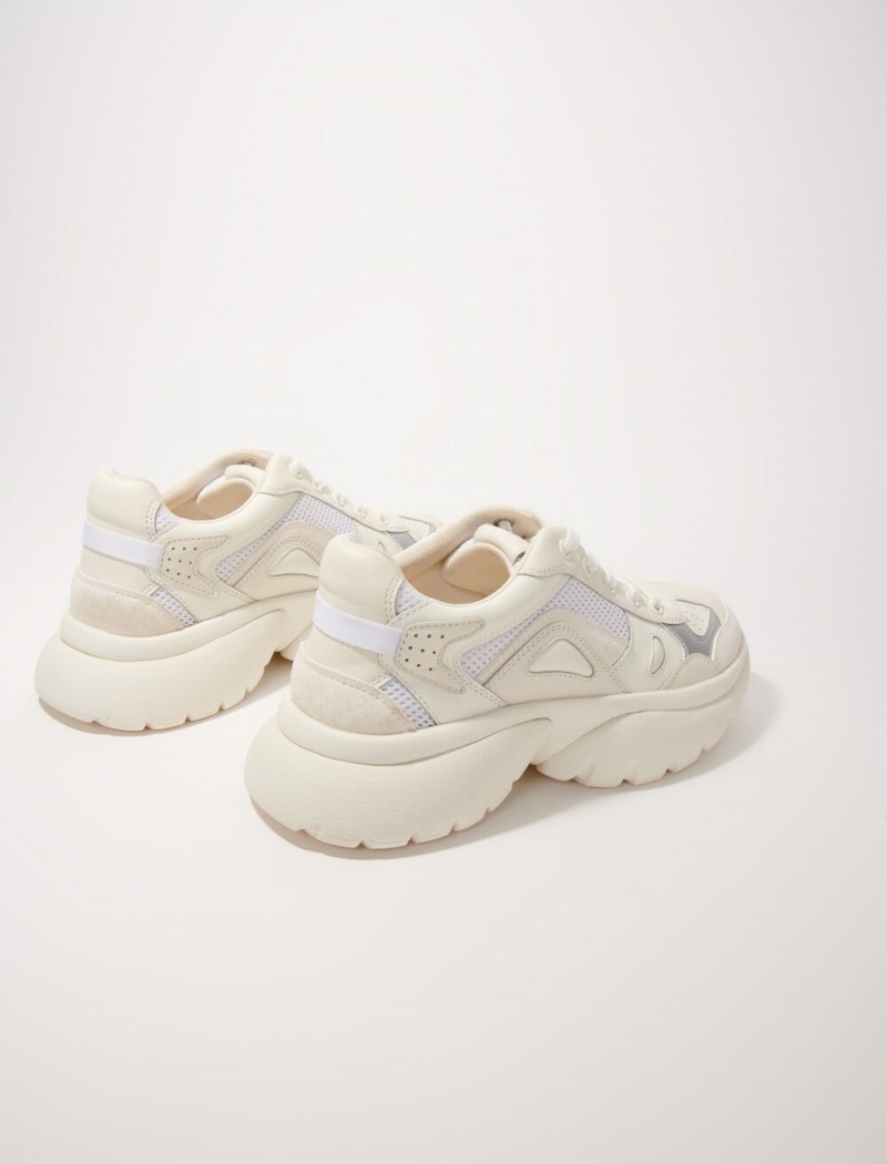 Maje Chunky Trainers Hvite | Norge_M13733