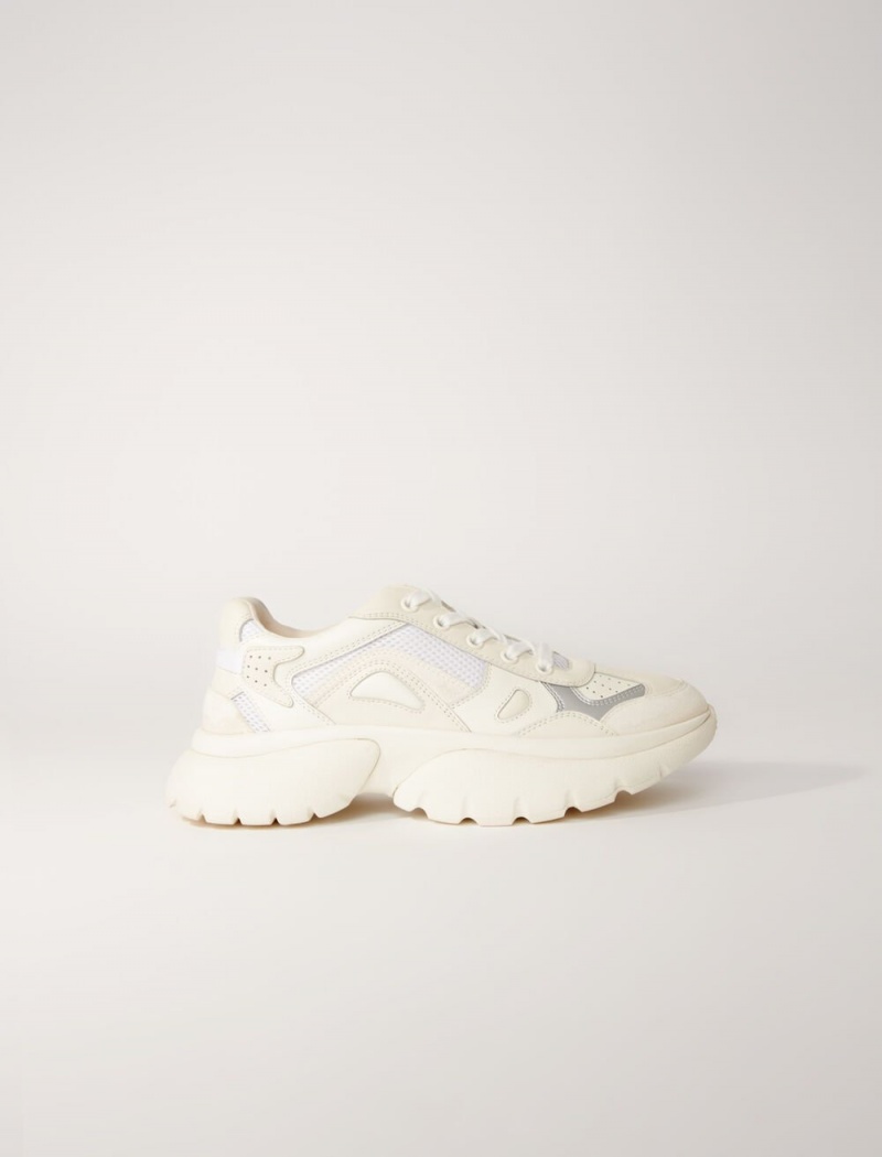 Maje Chunky Trainers Hvite | Norge_M13733