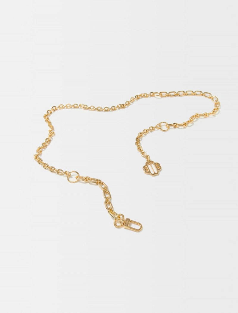 Maje Clover Logo Chain Gull | Norge_M48099