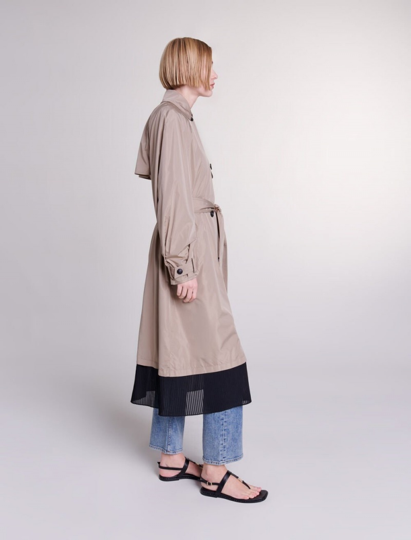 Maje Contrast Trench Mole | Norge_M14803