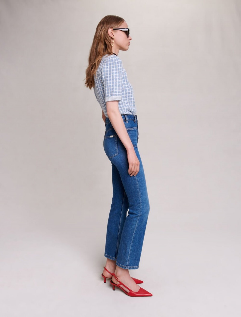 Maje Double-pocket Jeans With A Slight Flare Blå | Norge_M26748