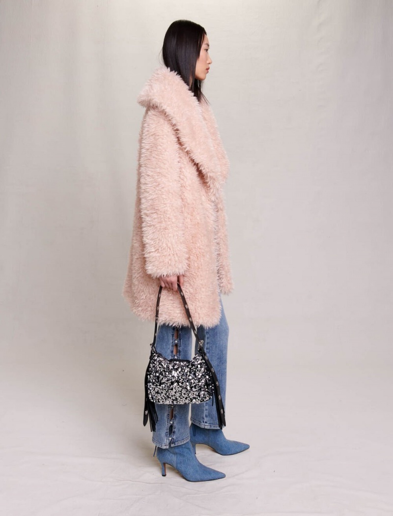 Maje Faux Fur Rosa | Norge_M62749