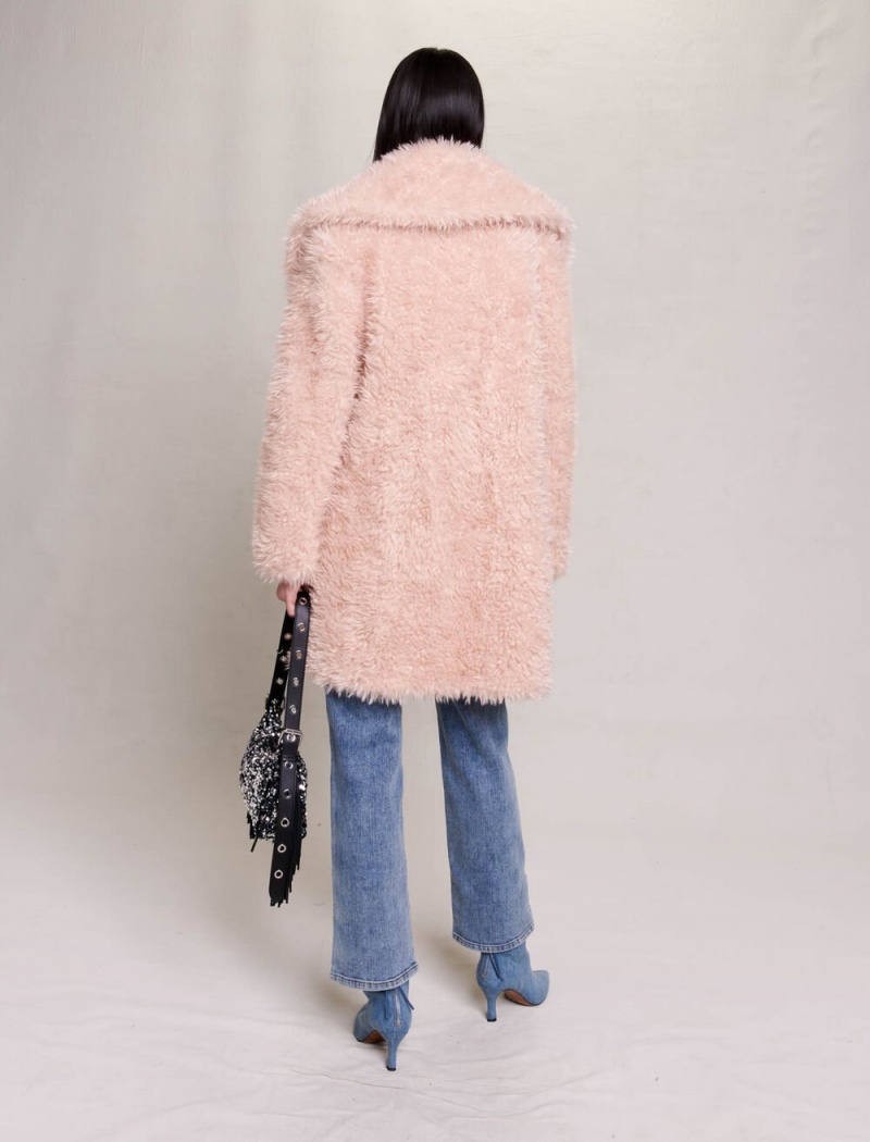 Maje Faux Fur Rosa | Norge_M62749