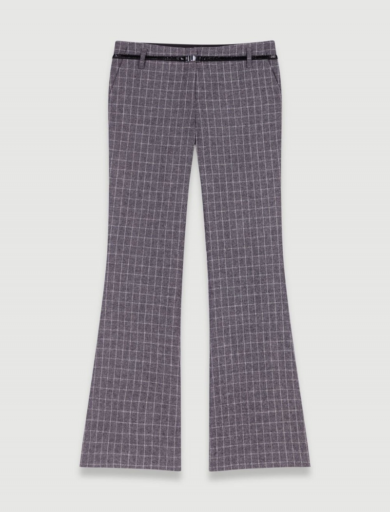 Maje Flared Trousers Grå | Norge_M99582