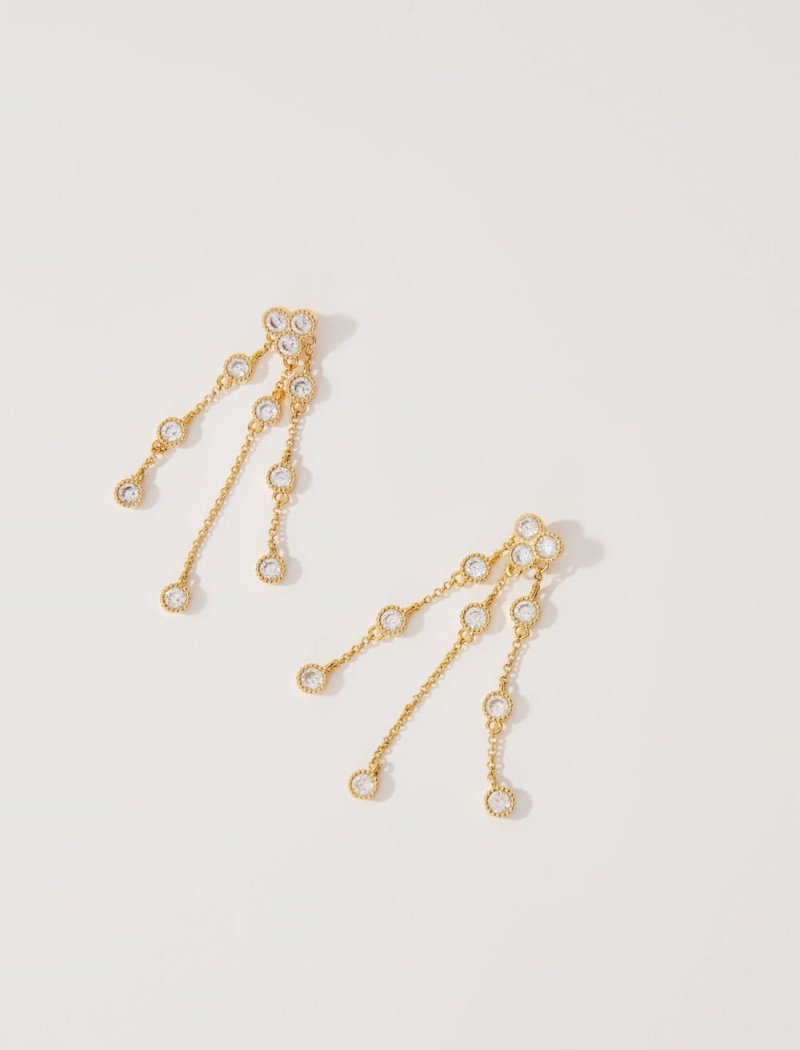 Maje Gold-plated Recycled Brass Earrings Gull | Norge_M63278