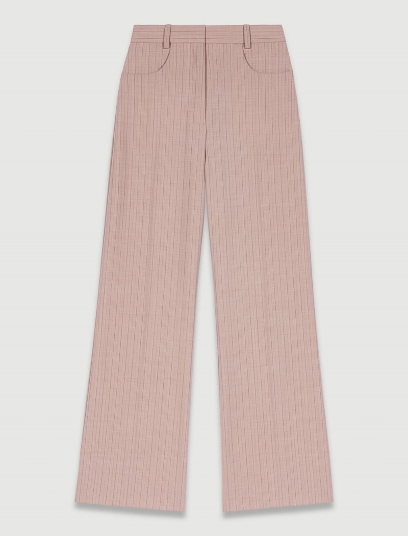 Maje High-waisted Trousers Beige | Norge_M15439