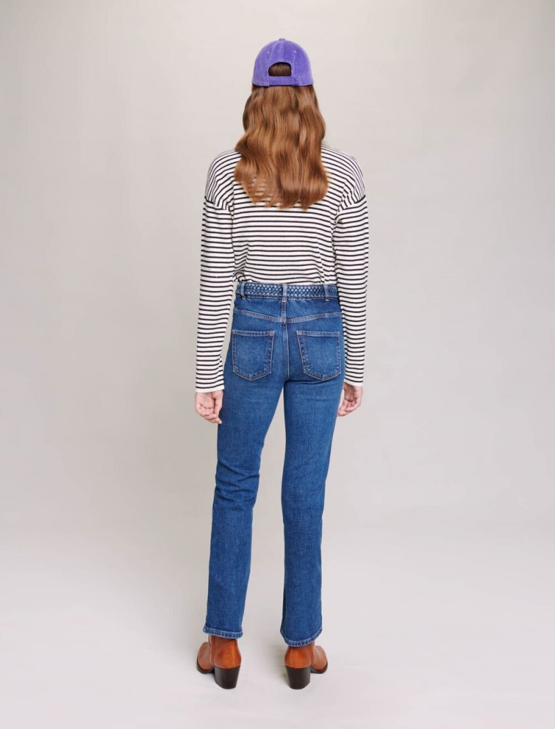 Maje Jeans With Braided Detailing Blå | Norge_M27439