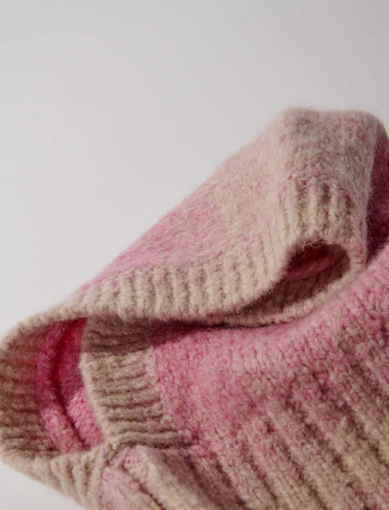 Maje Knit Balaclava Rosa | Norge_M81489