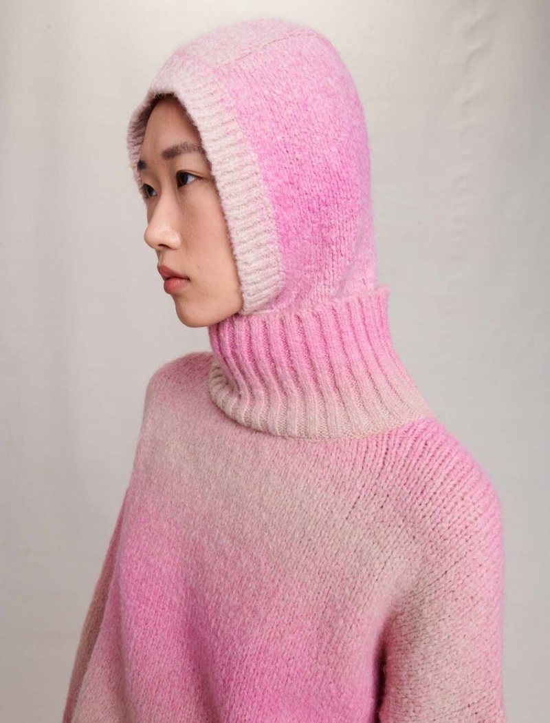 Maje Knit Balaclava Rosa | Norge_M81489