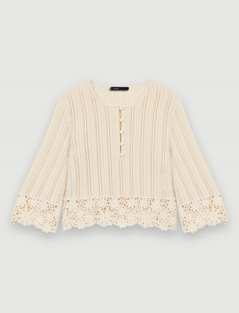 Maje Knit Ecru | Norge_M96906