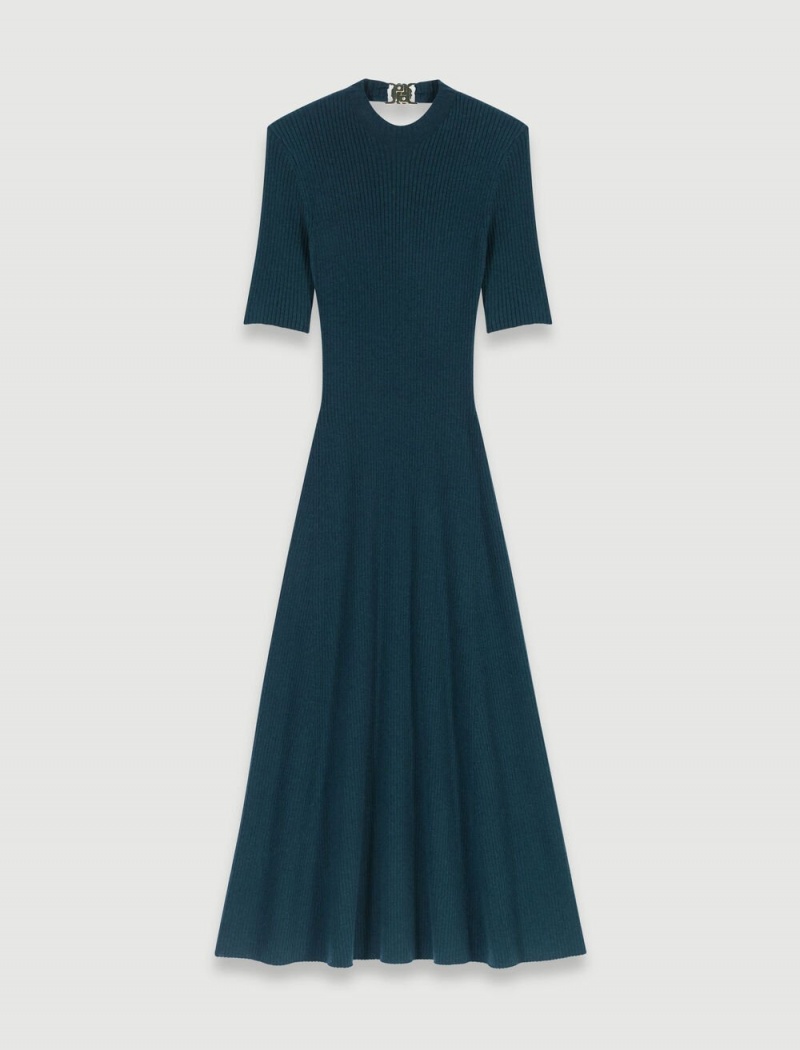 Maje Knit Maxi Grønn | Norge_M69566