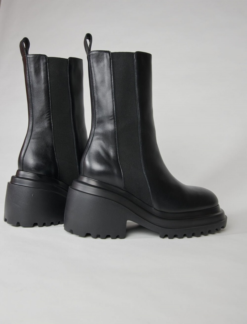 Maje Lær Ankle Boots Svarte | Norge_M48820