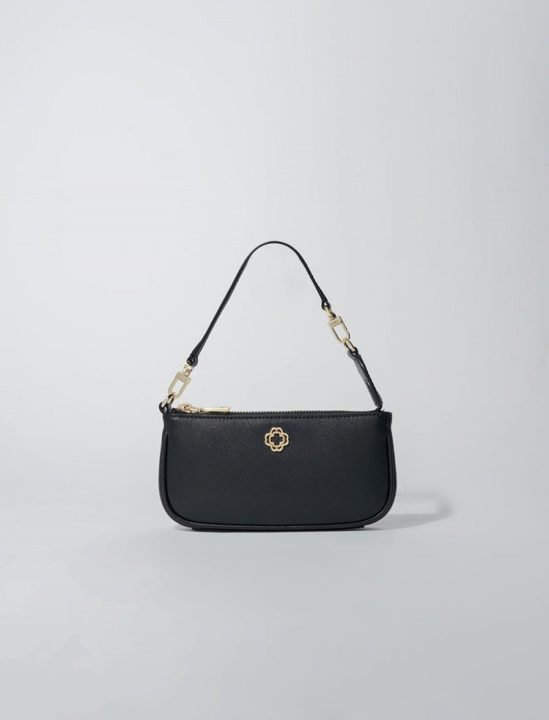 Maje Lær Clutch Svarte | Norge_M84425