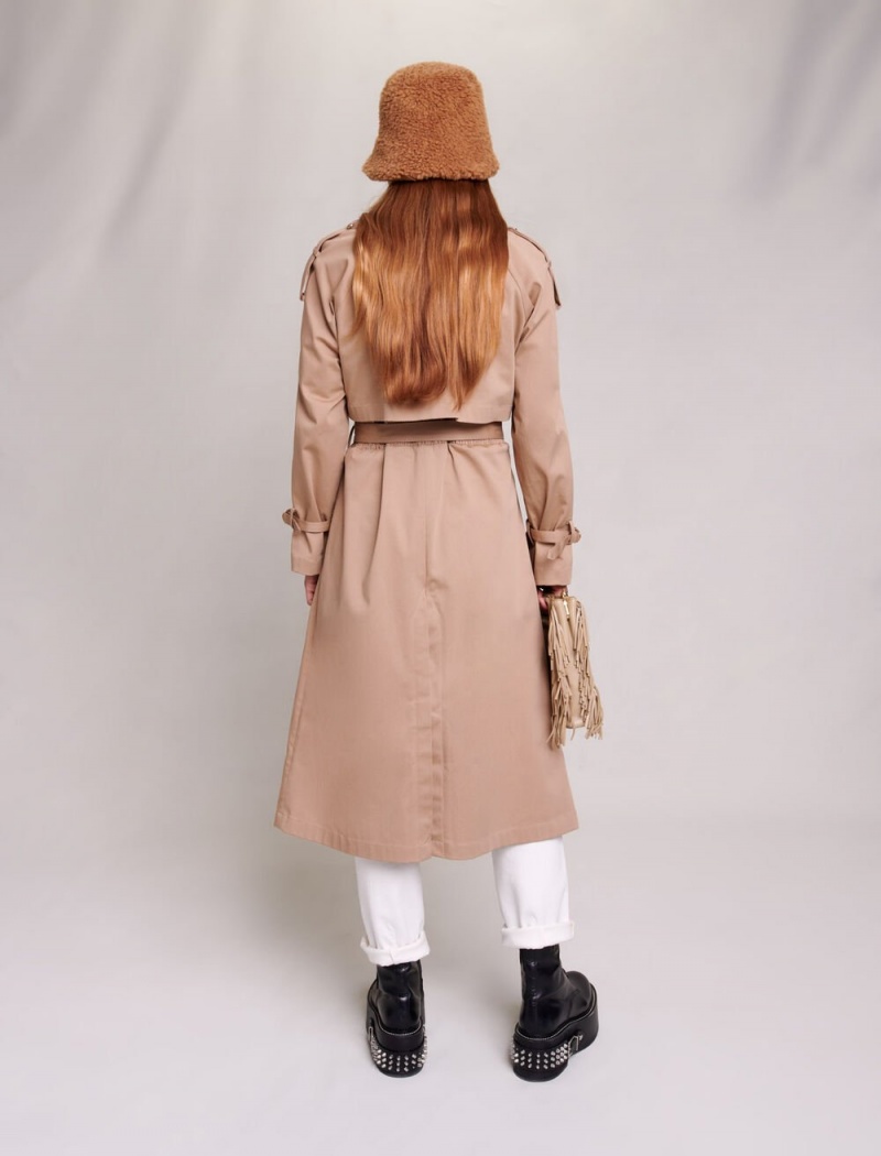 Maje Oversized Trench Beige | Norge_M36857