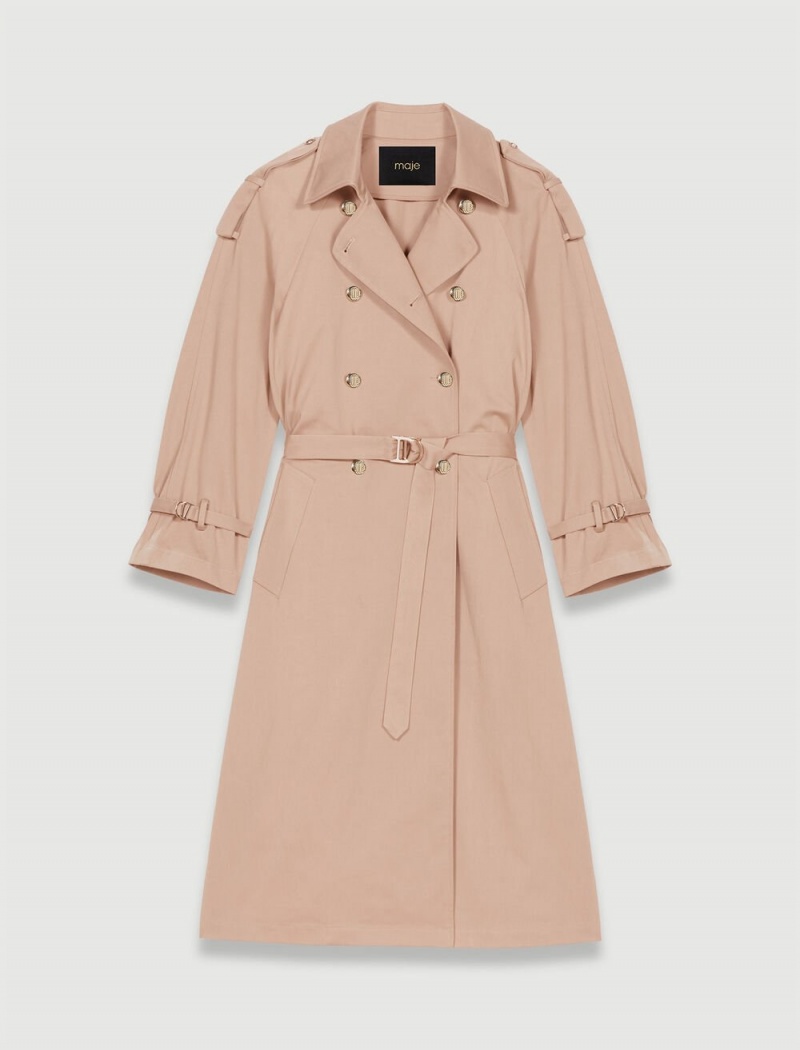 Maje Oversized Trench Beige | Norge_M36857