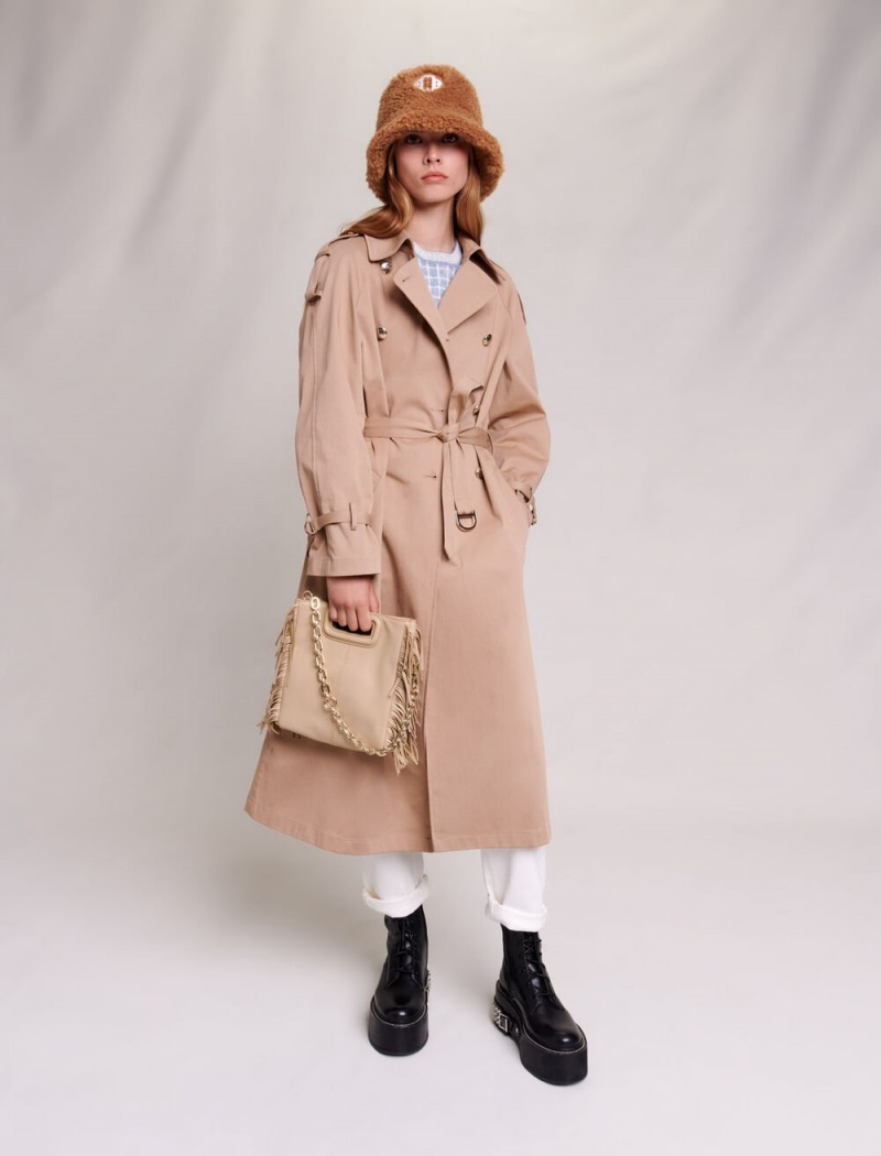 Maje Oversized Trench Beige | Norge_M36857