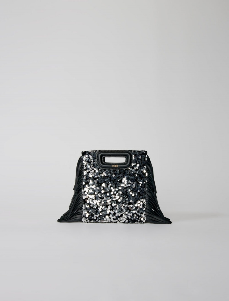 Maje Sequin Mini Svarte | Norge_M34762